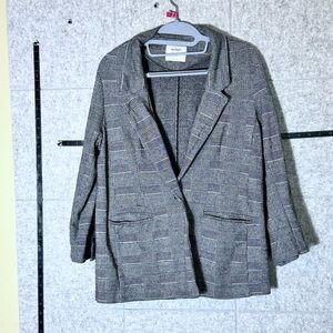 Old Navy Gray Blazer Lightweight Business Casual Vintage 90s Size L Petite